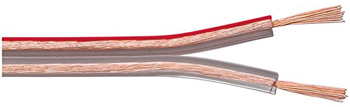 Goobay 15126 Lautsprecherkabel 2x1,5 mm² Kupfer Litze / Boxenkabel Audio Kabel Meterware / Speaker Cable Kupferkabel / Subwoofer Kabel / Transparent / 10m