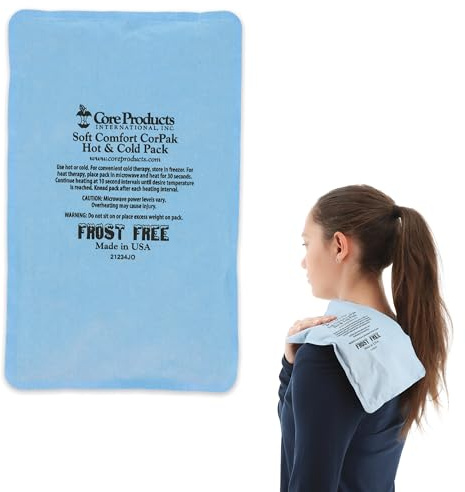 Core Products Soft Comfort CorPak – Reusable Hot & Cold Therapy Pack, Ice Pack for Injuries, No-Frost Compress for Muscle, Back & Joint Pain Relief – 6 x 10, Made in USA