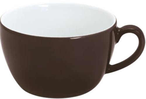 KAHLA 204708A72605C Pronto Colore Cappuccino-Obertasse 0,25 l chocolate brown|braune Tasse aus Porzellan