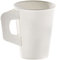 80 Stk. Henkelbecher Kaffeebecher weiß, Pappe beschichtet, 180 ml