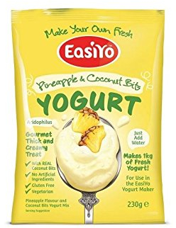 Easiyo Pineapple & Coconut with Bits Premium Yoghurt Mix 230g (Pack of 2)