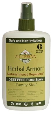 Herbal Armor DEET-Free Pump Spray 8oz. Insect Repellent - Value Size, Plant-Based and All-Natural Bug Repellent for Outdoor Protection, Safe for Family and Pets