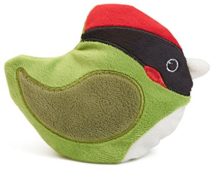 GRÜNSPECHT Wärmekissen mit waschbarem Bezug, für Babys & Kleinkinder, bei Blähungen & Bauchschmerzen, für Mikrowelle & Backofen, Vogel grün (106-V1)