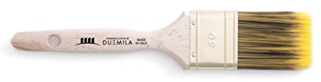 PENNELLIFICIO 2000 | Professionell målarpensel med mässingshylsa, pensel för vattenfärger och lösningsmedel, perfekt för väggar, trä, räcken, grindar, 50 mm hylsa, tillverkad i Italien