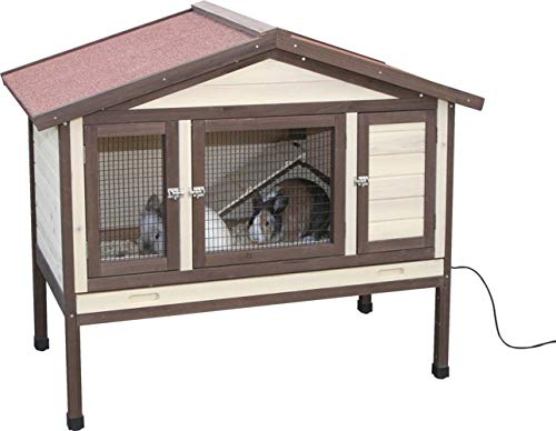 Kerbl 82724 Nagerhaus 4-Seasons Deluxe mit Heizung, 130 x 66 x 110 cm