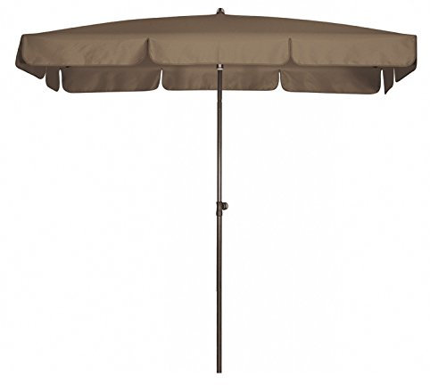 Doppler Absolut wasserdichter Gartenschirm Waterproof 225x120 UV-Schutz 80, Farbe taupe greige
