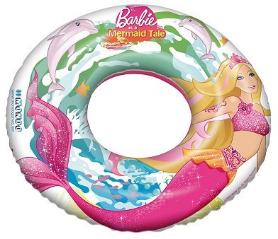 Mondo Toys - Barbie Swim Ring - Ciambella Gonfiabile - Anello di Nuoto Salvagente - Ottimo per Bambino / Bambina Utilizzabile in Piscina / Mare - 16213