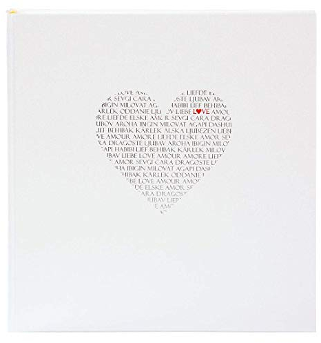 Goldbuch Love Buchalbum Weiß, 30x31cm, 60 Weiße Seiten
