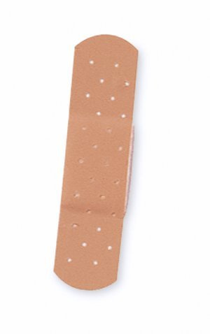 CURAD Plastic Adhesive Bandages 3/8 x 1.5, Not Made from Natural Rubber Latex, Box of 100