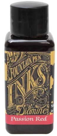 Diamine Bottle Ink, Passion Red, 236, 1.0 fl oz (30 ml)