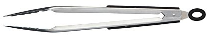 MasterClass Heavy Duty Stainless Steel Kitchen Tongs with Soft Grip, 30 cm (12'')