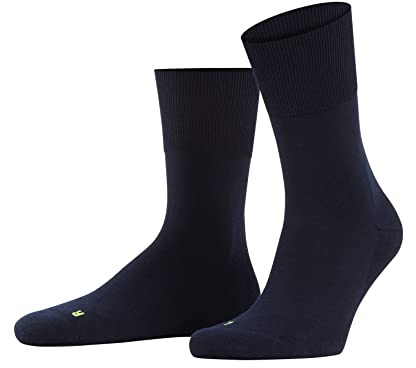FALKE Unisex Socken Run U So Baumwolle Funktionsmaterial einfarbig 1 Paar, Blau Marine 6120, 42-43