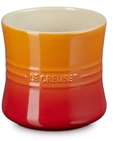 LE CREUSET Stoneware Utensil Crock, 2.75 qt., Flame