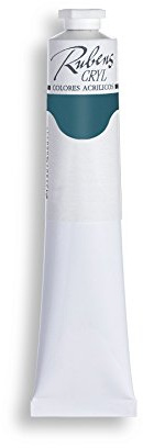 Lienzos Levante Rubens Cryl - Peinture Acrylique 513, Tube de 55 ML, Couleur : Vert émeraude
