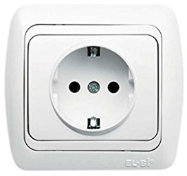 Scarico Completo pronto per l' installazione con cornice, copertura e inserto EL della Bi Tuna Alpinweiss