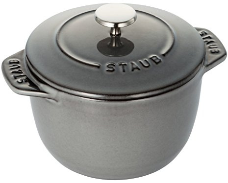 staub La Cocotte de GOHAN 40509-702 La Cocotte de Gohan Gray S 40509-702 Rice Pot, 1 Piece, Cast Iron Pot, Rice Cooker