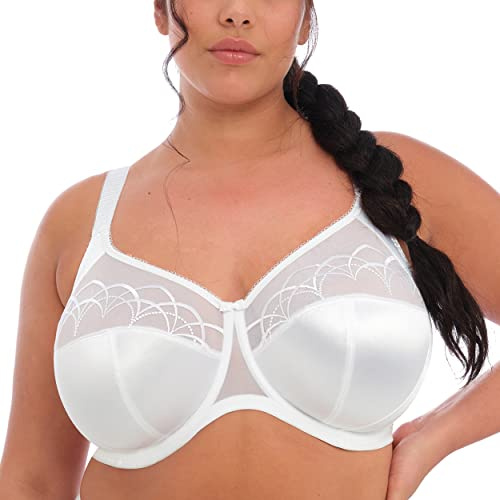 Elomi Women's Cate Underwire Full Cup Banded Bra Coverage,White,38J