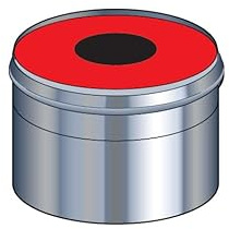 Adaptateur air étanche à membrane conduit flexible PGI , diamètre 060 mm , pour poêle à pellets Réf. AMA FL 60 / 3706090