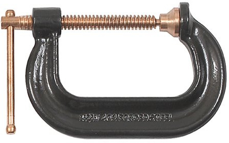 BESSEY CDF404 4 In. Black Oxide Spindle Drop Forged C Clamp
