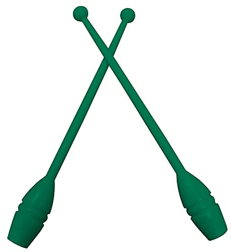 Grevinga® Gym Wettkampf-Gymnastikkeule FIG (grün) (2er-Pack)