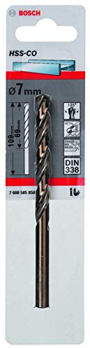Bosch Accessories - 2608585858 - Foret à métaux rectifié HSS-Co standard DIN 338 - Ø 7 mm