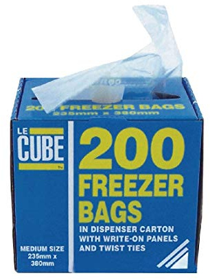 Freezer Bags Food Storage Freezing Refrigerating Home Restaurant Buffet Fast Food 235x 380mm. Pack quantity: 200