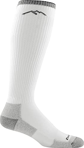 Darn Tough Vermont Westerner OTC Light Cushion Sock - Men's - White, Large