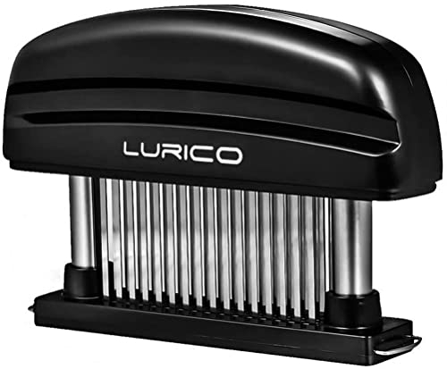 LURICO Attendrisseur de Viande, 48 Attendrisseur à Lame d'aiguille Ultra Pointue en Acier Inoxydable pour attendrir Le Steak, Accessoires de Cuisine de Cuisson durables