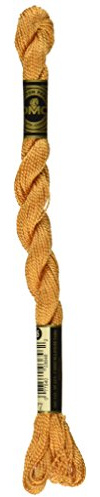 DMC 115 5-977 Pearl Cotton Thread, Light Golden Brown, Size 5