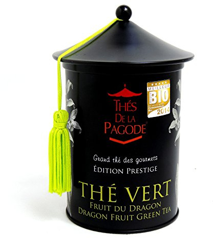 Thés de La Pagode - Thé Vert Bio du Dragon - Edition Prestige - Boite de 100 grammes - Un thé gourmand et exotique
