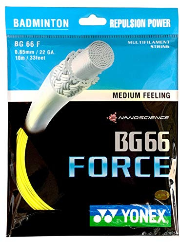 YONEX BG 66 Force Badminton String 10m (Yellow)