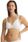 Naturana® BH Damen ohne Bügel [Cup A-D] I 100% Gepolsterte Träger I BH ohne Bügel mit nahtlosen Cups I Damen BH mit Unterbrustband 90 Weiss A