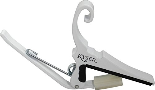 Kyser Schnellwechsel-Kapodaster für konzertgitarren / flamenco-gitarren, Weiß, KGCW