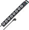 Brennenstuhl Super-Solid, Steckdosenleiste 8-Fach (2,5m Kabel und Schalter - aus bruchfestem Polycarbonat) schwarz/grau