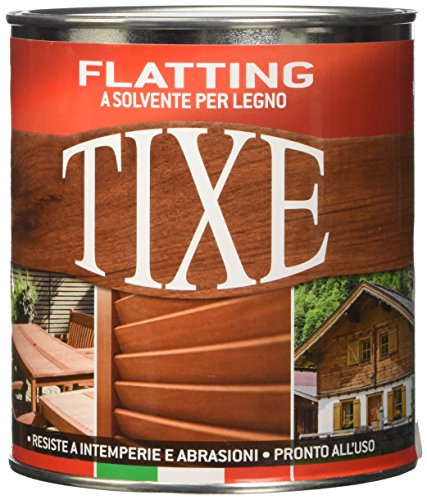 TIXE Flatting a Solvente per Legno | Vernice di Finitura a Solvente per Legno Pronta all'Uso con Filtri Raggi UV | Vernice per Legno Lucida | 750 ml | Made in Italy