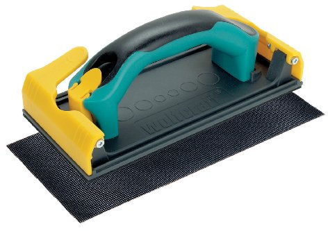 wolfcraft Handschleifer für Gipskarton I 4056000 I Für kontrolliertes, ergonomisches Schleifen von Gipskartonflächen, Schleiffläche: 115 x 280 mm