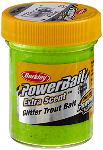 Berkley Powerbait Select Glitter Troutbait Pâte appât pour pêche à la truite - Multicolore (Chartreuse), 50 g