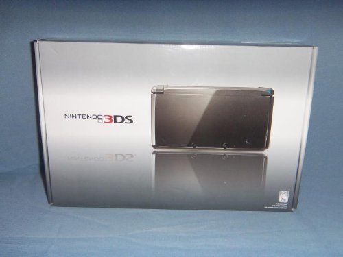 Nintendo 3DS 3D Cosmo Black BUNDLE*CHARGING CRADLE*2GB SD MEMORY CARD*AR CARDS & MORE!