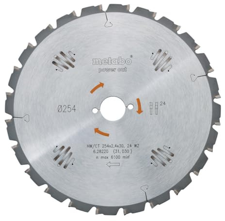 Metabo 628006000 HW/CT 190X3016FZ/FA Circular Saw-Blade, Green