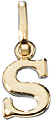 Jobo Anhänger Buchstabe S 333 Gold Gelbgold Buchstabenanhänger