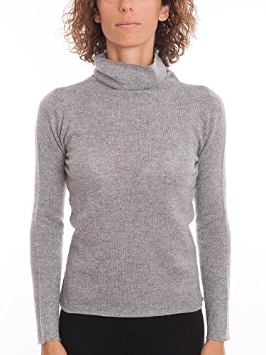 DALLE PIANE CASHMERE Maglione Donna 100% Cashmere - Grigio, M