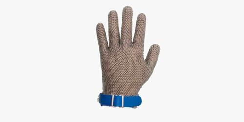 Arcos Guantes de Protección - Guante de Malla Guante de Protección - Acero Inoxidable Size L 270 mm - Color Gris
