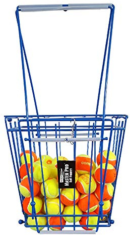 Oncourt Offcourt MasterPro 72-Ball Hopper - Tennis Ball Basket and Pick-Up | Holds 72 Balls | Easy Ball Pick-Up | No Tool Assembly | Adjustable Height | All Types of Tennis Balls | Easy-Grip Knobs