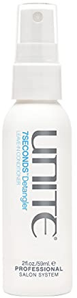 UNITE Hair – 7SECONDS Detangler – Travel-Size Leave-In Conditioner Spray to Detangle & Protect – UV/Heat Protection – 2 Fl Oz