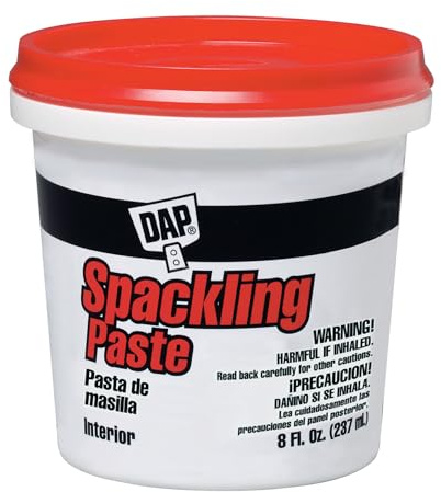 DAP Spackling Paste, White, 8 Oz (7079810200)
