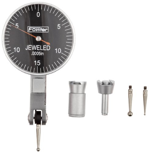 Fowler 52-562-780-0, Horizontal Test Indicator With 0-0.030 Measuring Range (Black)
