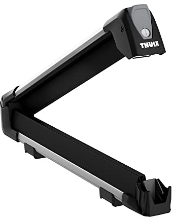 Thule SnowPack L, Porte-skis élégant et aérodynamique, conçu pour tout type de skis et de snowboards Aluminium