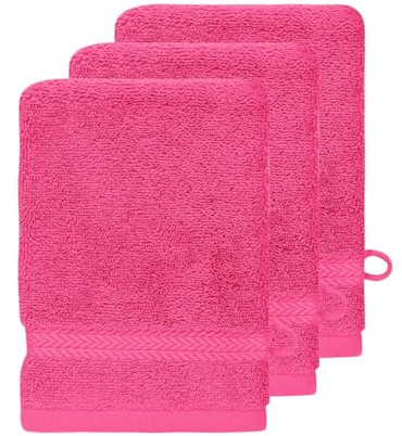 Sensei 097061.32 Luxury Gant De Toilette Rose Indien 16 x 22 cm