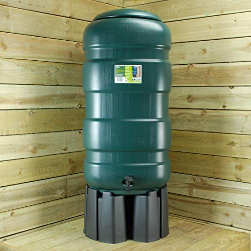 Whitefurze 250L Complete Water butt Kit - Including Stand, Diverter, Tap, T Piece & Hose