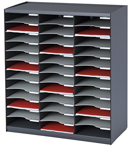 Paperflow Aktenschrank 803.11 Ordnungsmappe, 36 Fächer, stapelbar/aneinanderstellbar, Polystyrol, Anthrazit